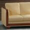 Butter Milk Top Grain Leather 3PC Modern Living Room Set