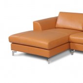 Angela Sectional Sofa in Camel Leather by Whiteline Imports