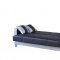 Maximum Value Sofa Bed in Black & Silver PU by Casamode w/Option