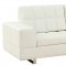 Brian Sectional Sofa in White Leather by Whiteline Imports