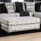 Pasquale Sectional Sofa SM5150 -Gray Linen-Like Fabric w/Options