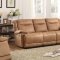 Wasola Motion Sofa 8414 in Brown Fabric by Homelegance w/Options