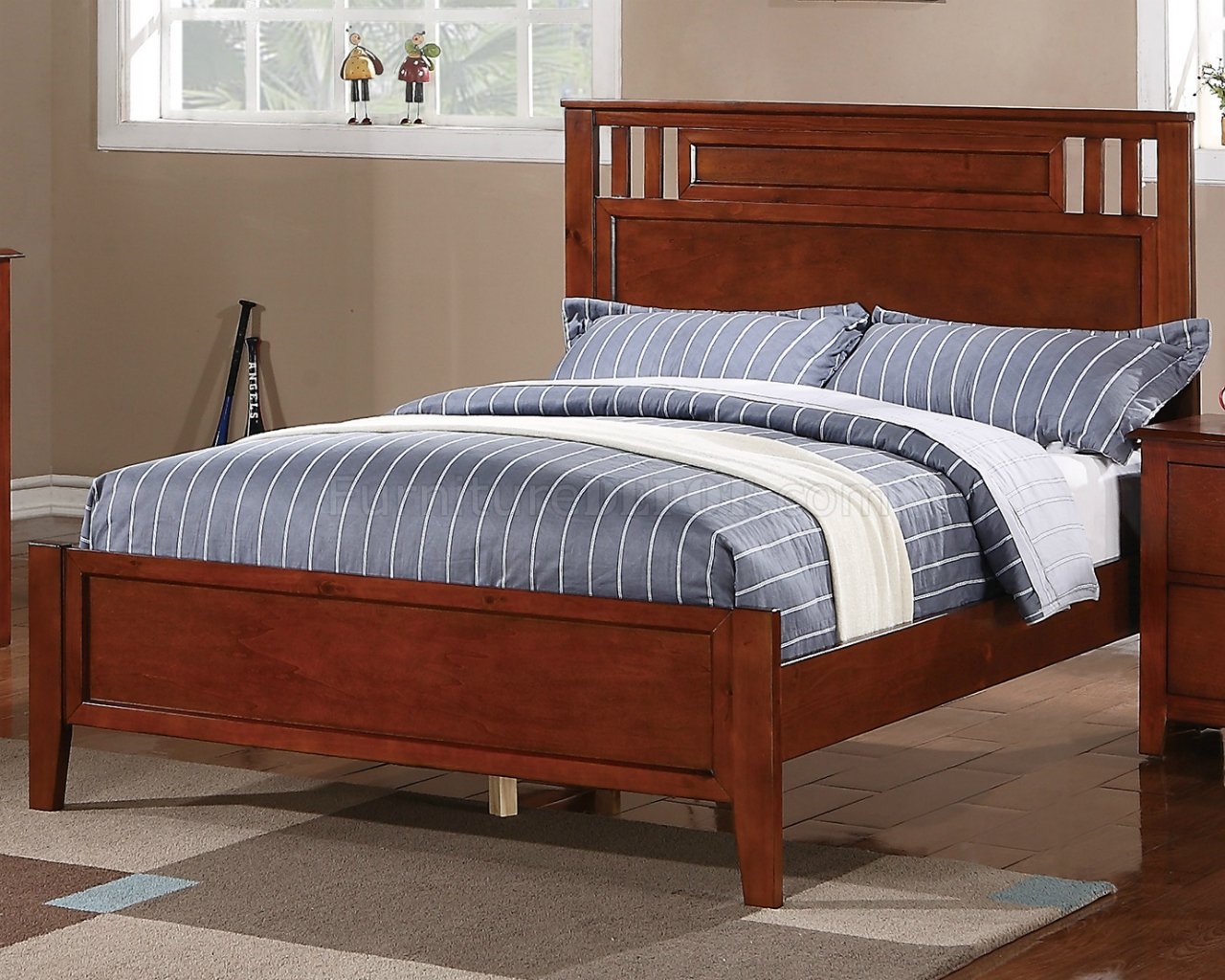 F9047 Kids Bedroom 4Pc Set in Cherry by Boss w/Options