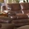 Leather Italia Classic Brown Baron Sofa & Loveseat Set w/Options