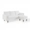 Revive Sectional Sofa in White Fabric by Modway