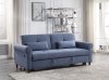 Nichelle Sleeper Sofa 55565 in Blue Fabric by Acme