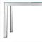 Black or White Glass Top Dining Table with Brushed Steel Frame