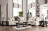 Nefyn Sofa SM6223 in Golden Ivory Chenille Fabric w/Options