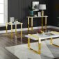 Amore Coffee Table 273 in Gold by Meridian w/Options