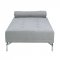 Quenti Sofa Daybed LV00826 in Gray Melange Velvet by Acme