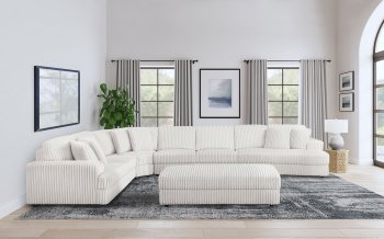 Emberson Sectional Sofa 4Pc 508851 in Ivory by Coaster w/Options [CRSS-508851-SEC Emberson]