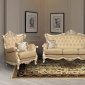 Pearl Traditional Leather Sofa w/Optional Loveseat & Chair