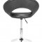 Black or White Contemporary Leatherette Bar Stool