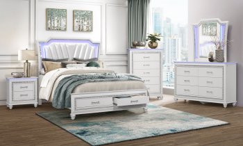 Metallica Bedroom in Silver by Global w/Options [GFBS-Metallica Silver]