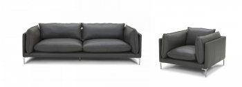 Harvest Sofa in Grey Full Leather by VIG w/Options [VGS-Harvest Grey]