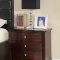 F9250 Bedroom Set by Boss w/Espresso Leatherette Upholstered Bed