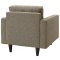 Empress Sofa in Oatmeal Fabric by Modway w/Options