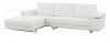 Steve Sectional Sofa in White Leather by Whiteline Imports