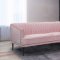 Rory Sofa 689 in Pink Velvet Fabric by Meridian w/Options