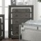 Jeanine Bedroom CM7534 in Gray Fabric & Mirror w/Options