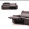 Funes 8030 Power Reclining Sofa in Taupe Genuine Leather