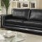 Perla Sofa CM6424BK in Black Breathable Leatherette w/Options