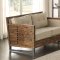 Andria Sofa 53450 in Beige & Reclaimed Oak by Acme w/Options