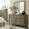 Enrico I CM7068GY 5Pc Bedroom Set in Gray w/Options