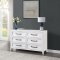 Marielle Bedroom Set 5Pc 224841 in Distressed White by Coaster