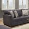 7058 Sofa & Loveseat in Pacific Steel Blue Fabric by Simmons