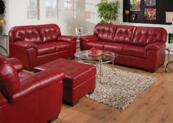 50635 Shi Sofa Cardinal Bonded Leather Match by Acme w/Options [AMS-50635 Shi]