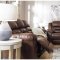 Stoneland Motion Sofa & Loveseat Set 39904 in Brown by Ashley