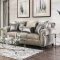 Sinatra Sofa SM6153 in Gray Velvet-Like Linen w/Options