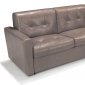 Songa Sectional Sofa Bed 54093 in Taupe Genuine Leather by Acme