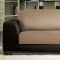 SF6573 Brown & Tan Full Leather Sectional Sofa by At Home USA