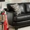 8700 Kimberly Black Bonded Leather Sofa - Chelsea Home Furniture