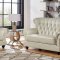 U8630 Sofa in Pearl Leather Gel by Global w/Options