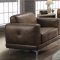 Reagan Sofa 55085 in Mocha Polished Microfiber by Acme w/Options