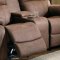 Marille 9724DBR Motion Sofa - Dark Brown - Homelegance w/Options