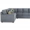 Hybrid Sectional Sofa in Aluna Dusk Fabric by Klaussner