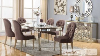 Annabelle Dining Table 7Pc Set w/Optional Items [ADDS-Annabelle]