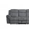 Zubaida Motion Sofa 55025 in Gray Velvet by Acme w/Options