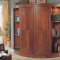 Cherry Entertainment Wall Unit W/Sliding Doors & Lighted Piers