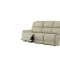 UM014 Power Motion Sofa Beige Leather Gel by Global w/Options