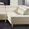 Aurora Sectional Sofa in White Leather Match