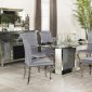 Marilyn Dining Room 5Pc Set 115571 by Coaster w/Gray Chairs