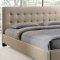 Caitlin Bed in Beige Fabric by Modway