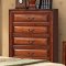 B2700 Bedroom in Oak w/6 Drawer Bed & Optional Casegoods