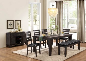 Ameillia 586GY-82 Dining Table 5Pc Set by Homelegance w/Options [HEDS-586GY-82 Ameillia]