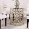 Bradshaw Dining Table 108851 in Brushed Gold - Coaster w/Options